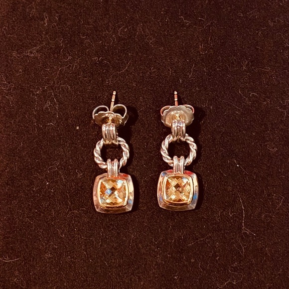 * SOLD* David Yurman Citrine Drop Earrings - Picture 3 of 9